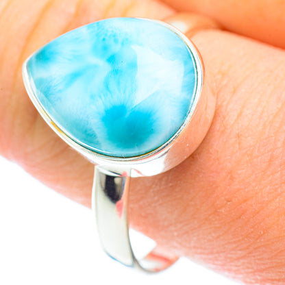 Larimar Rings handcrafted by Ana Silver Co - RING52606