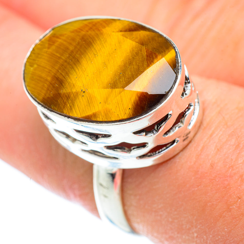 Tiger Eye Rings handcrafted by Ana Silver Co - RING52616