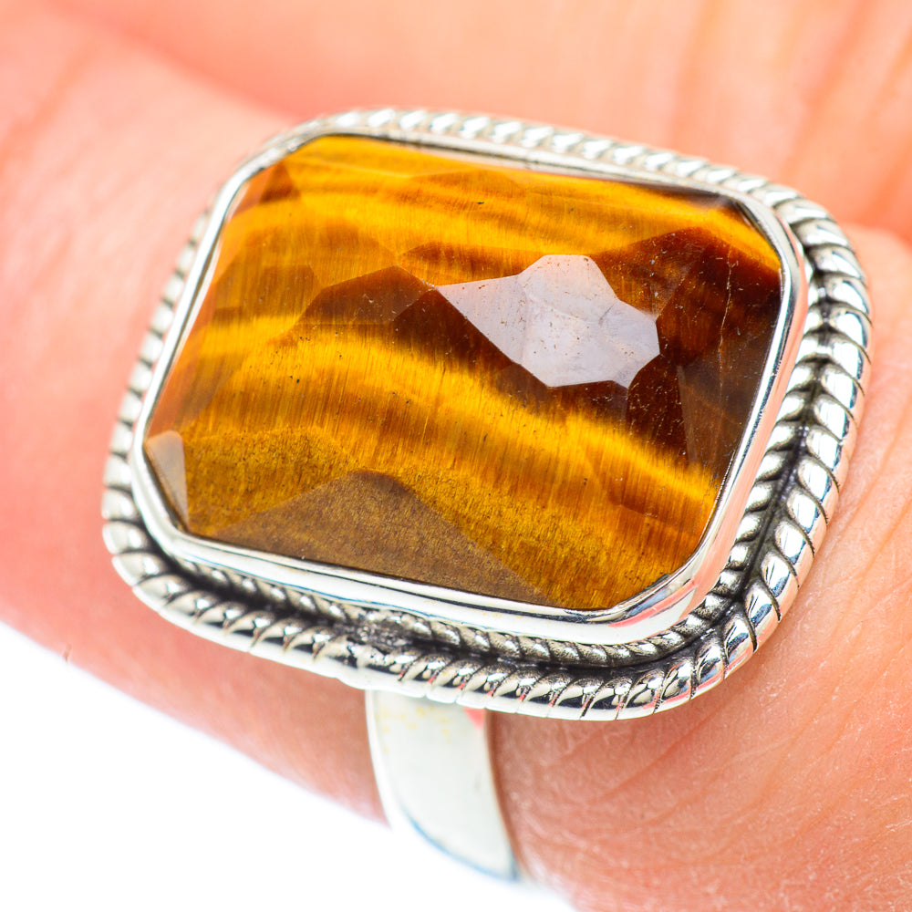 Tiger Eye Rings handcrafted by Ana Silver Co - RING52617
