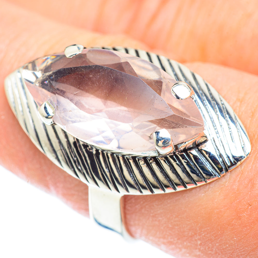 Rose Quartz Rings handcrafted by Ana Silver Co - RING52618