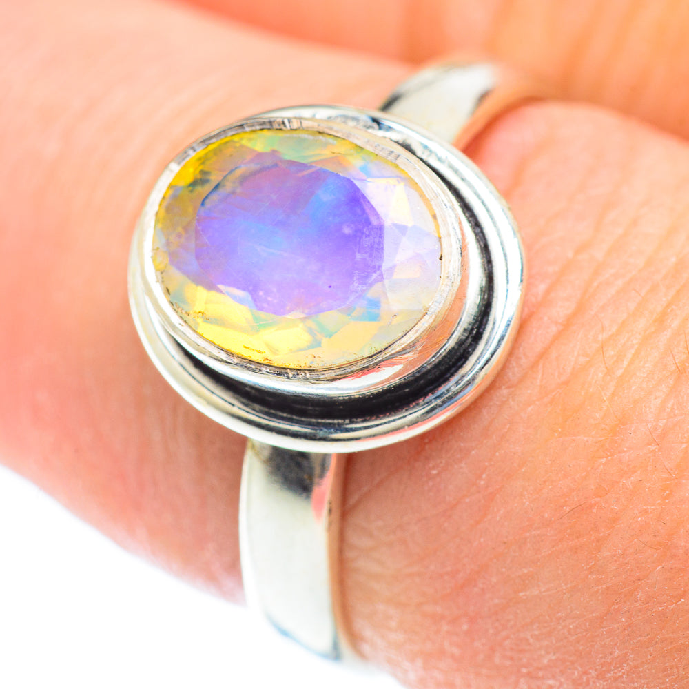 Ethiopian Opal Rings handcrafted by Ana Silver Co - RING52625