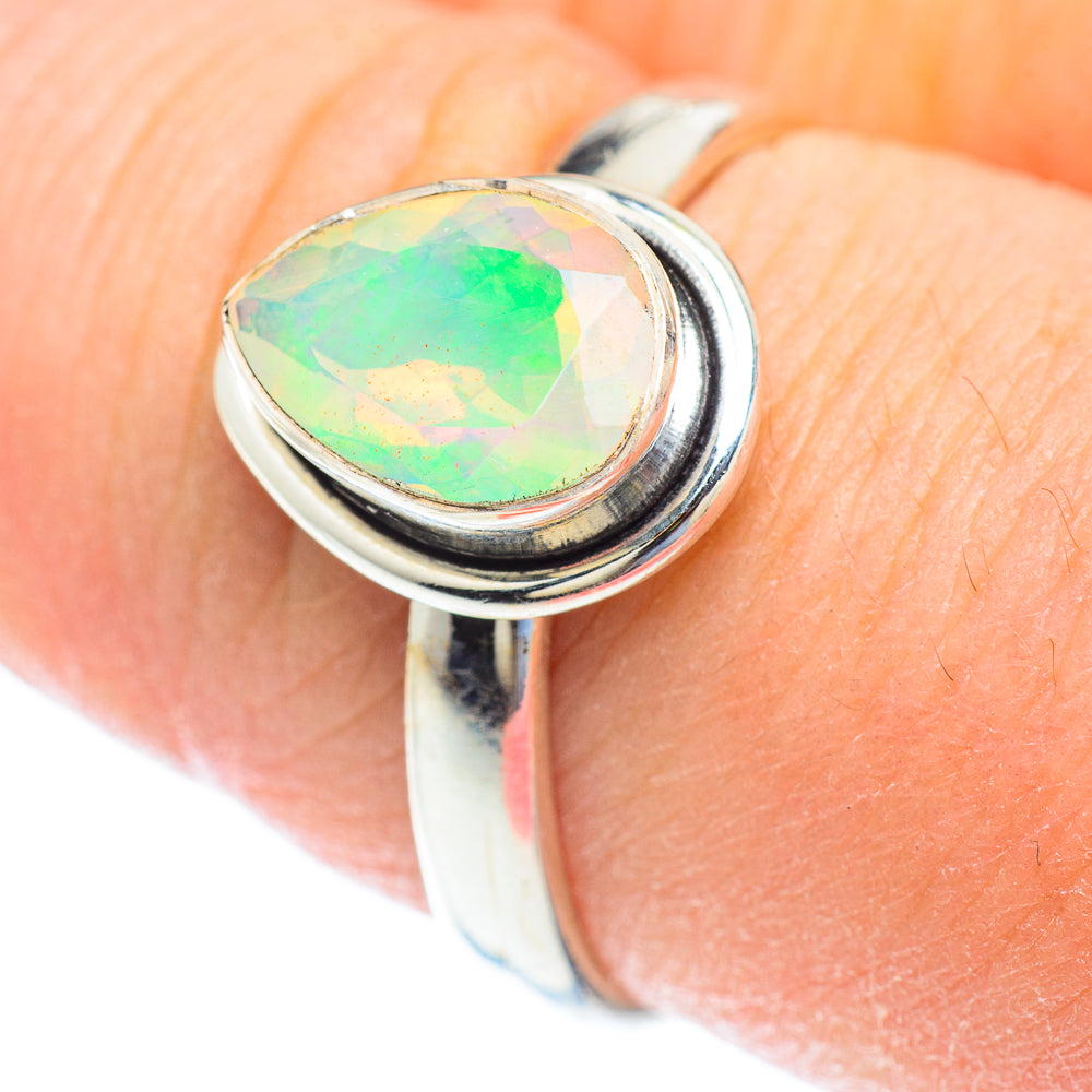 Ethiopian Opal Rings handcrafted by Ana Silver Co - RING52629