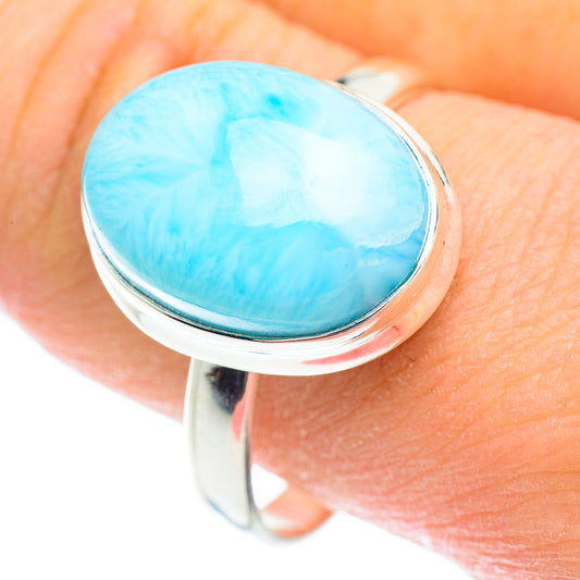 Larimar Rings handcrafted by Ana Silver Co - RING52632