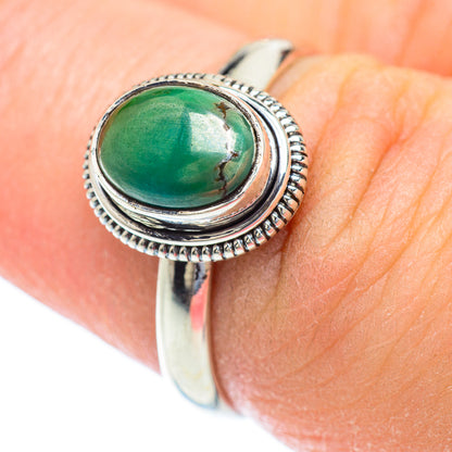 Tibetan Turquoise Rings handcrafted by Ana Silver Co - RING52639