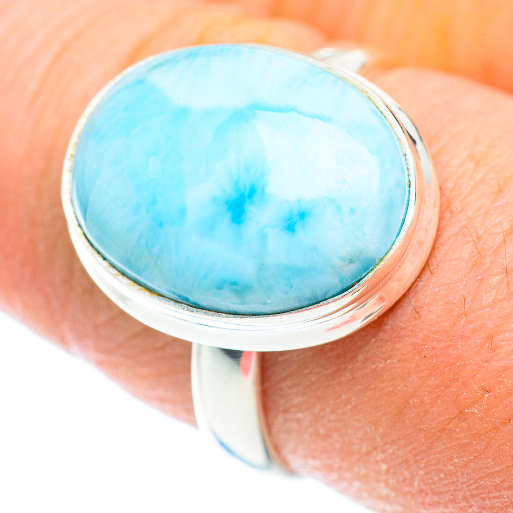 Larimar Rings handcrafted by Ana Silver Co - RING52655