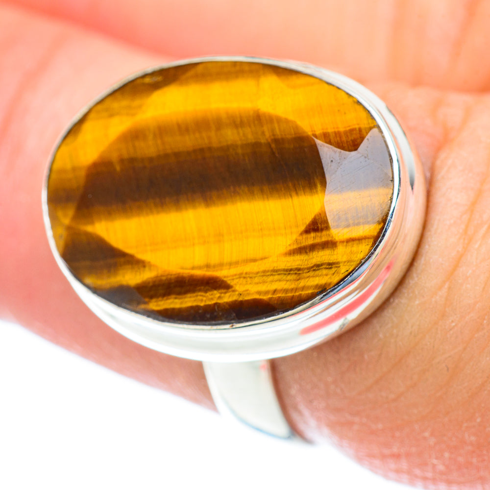 Tiger Eye Rings handcrafted by Ana Silver Co - RING52664