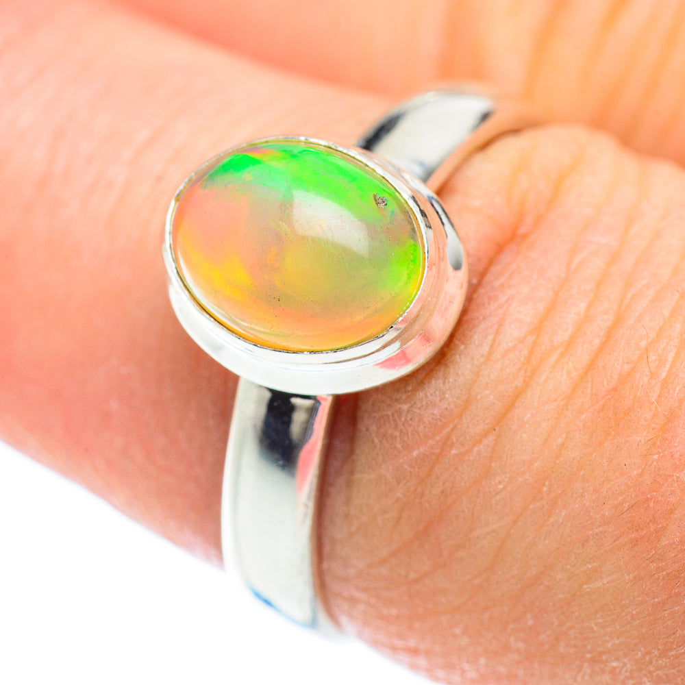 Ethiopian Opal Rings handcrafted by Ana Silver Co - RING52671