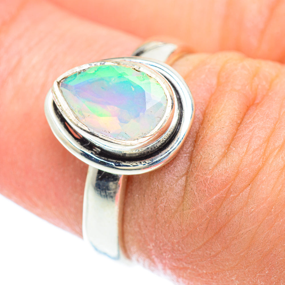 Ethiopian Opal Rings handcrafted by Ana Silver Co - RING52672