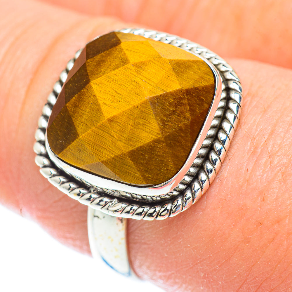 Tiger Eye Rings handcrafted by Ana Silver Co - RING52687