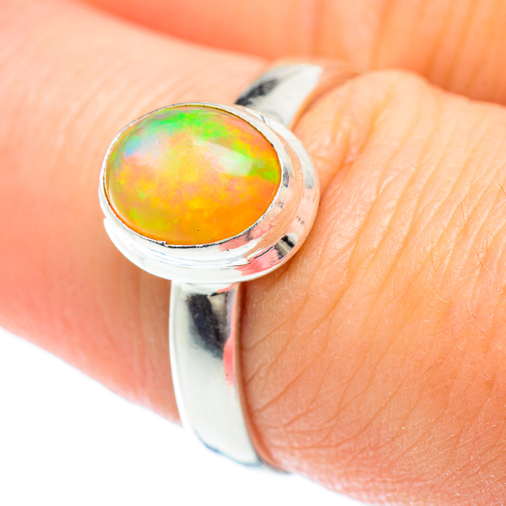Ethiopian Opal Rings handcrafted by Ana Silver Co - RING52694