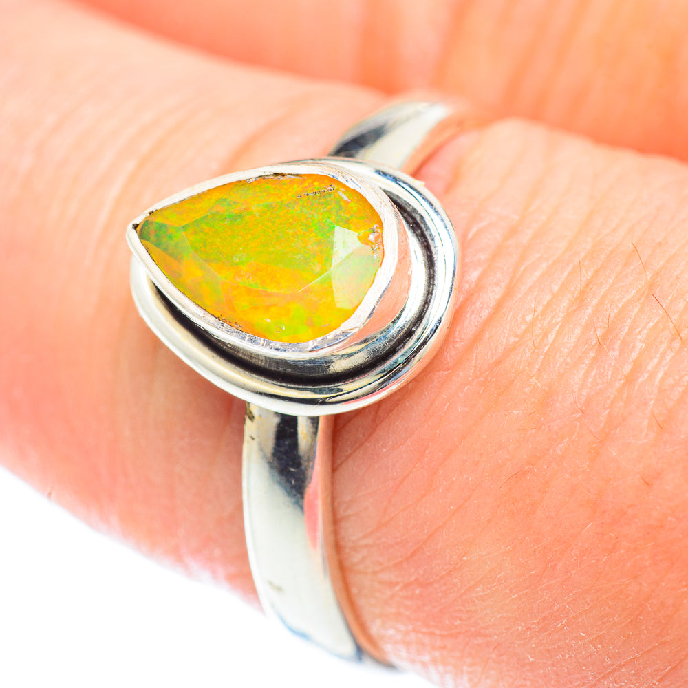 Ethiopian Opal Rings handcrafted by Ana Silver Co - RING52696