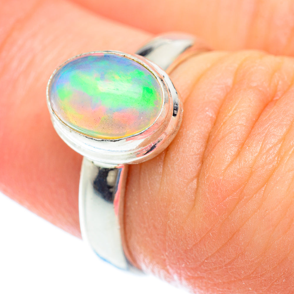 Ethiopian Opal Rings handcrafted by Ana Silver Co - RING52698