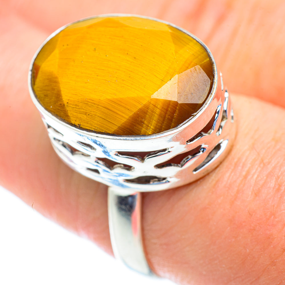 Tiger Eye Rings handcrafted by Ana Silver Co - RING52709
