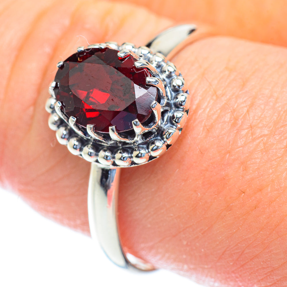 Garnet Rings handcrafted by Ana Silver Co - RING52730