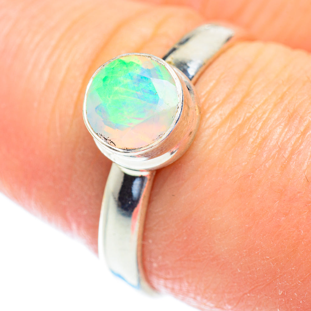 Ethiopian Opal Rings handcrafted by Ana Silver Co - RING52733