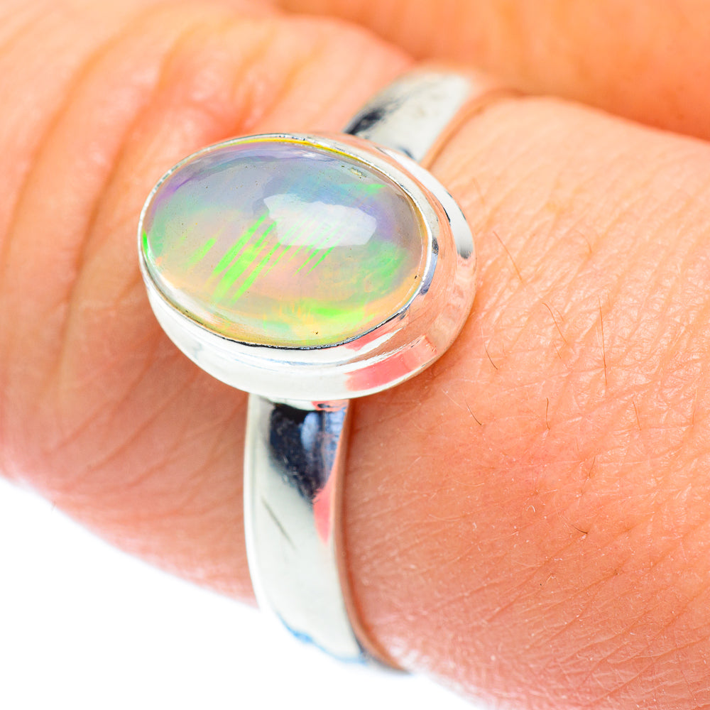 Ethiopian Opal Rings handcrafted by Ana Silver Co - RING52734
