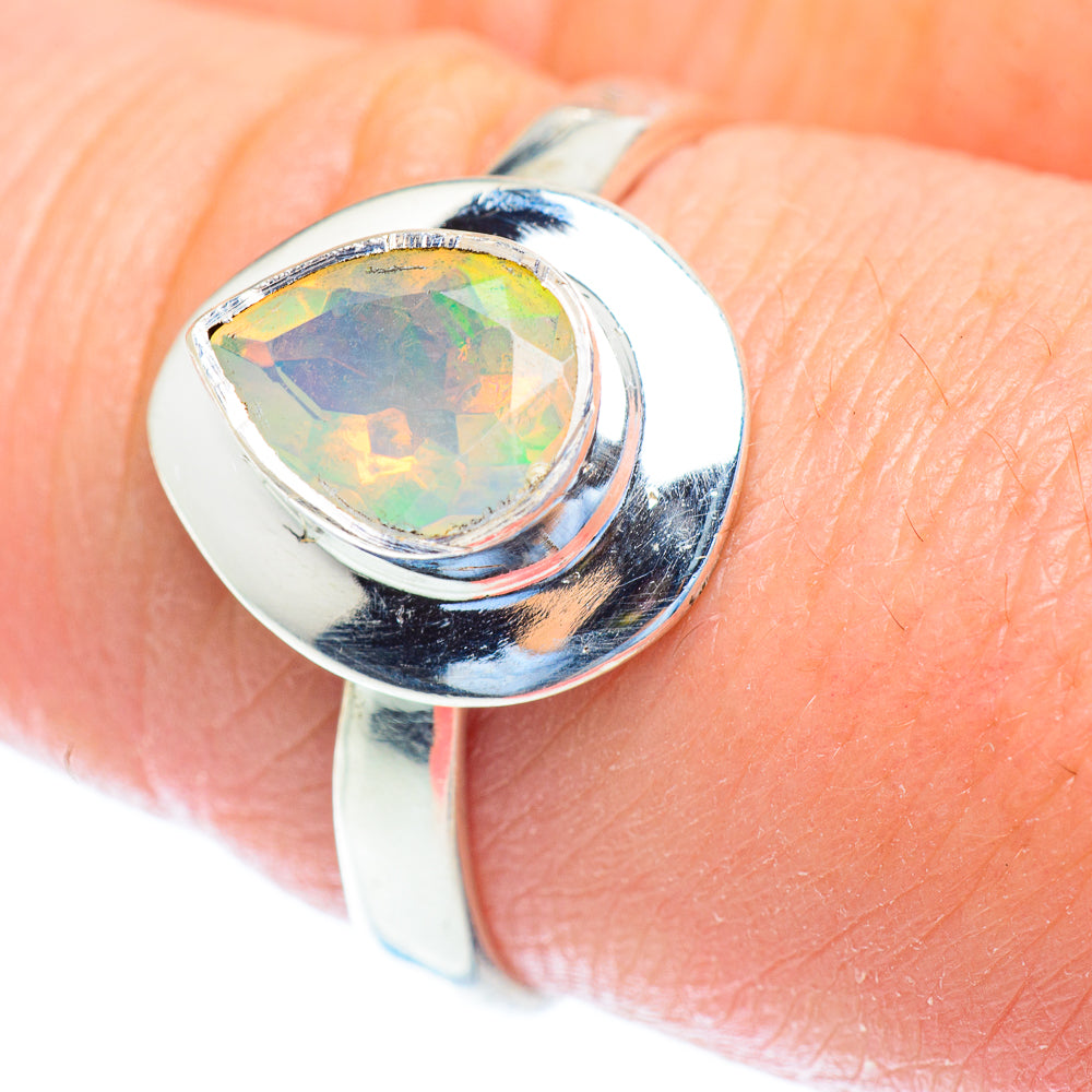 Ethiopian Opal Rings handcrafted by Ana Silver Co - RING52735