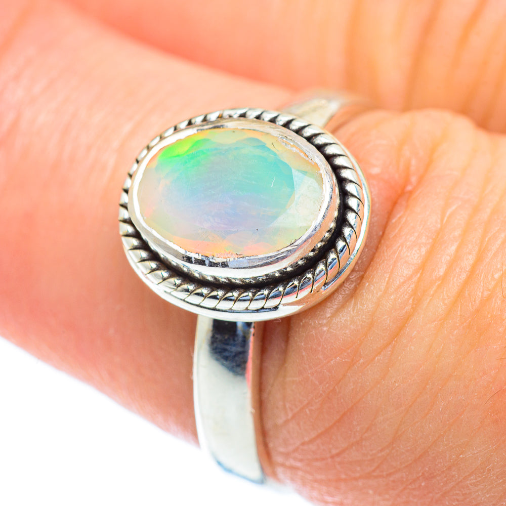 Ethiopian Opal Rings handcrafted by Ana Silver Co - RING52737