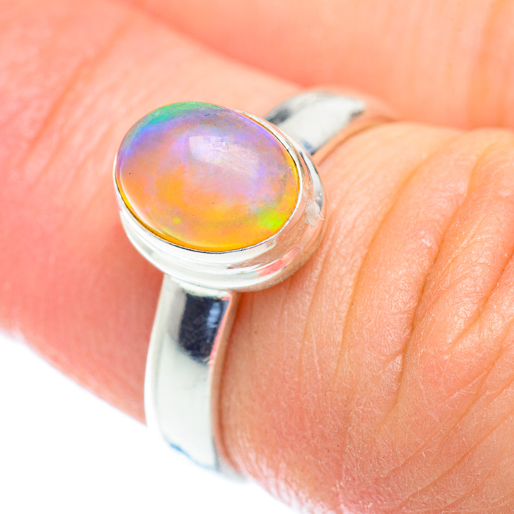 Ethiopian Opal Rings handcrafted by Ana Silver Co - RING52750