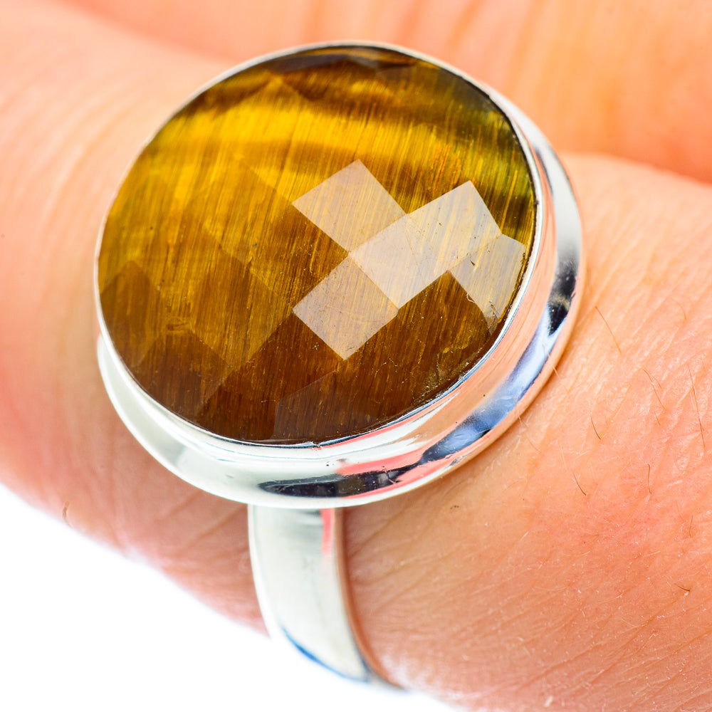 Tiger Eye Rings handcrafted by Ana Silver Co - RING52765