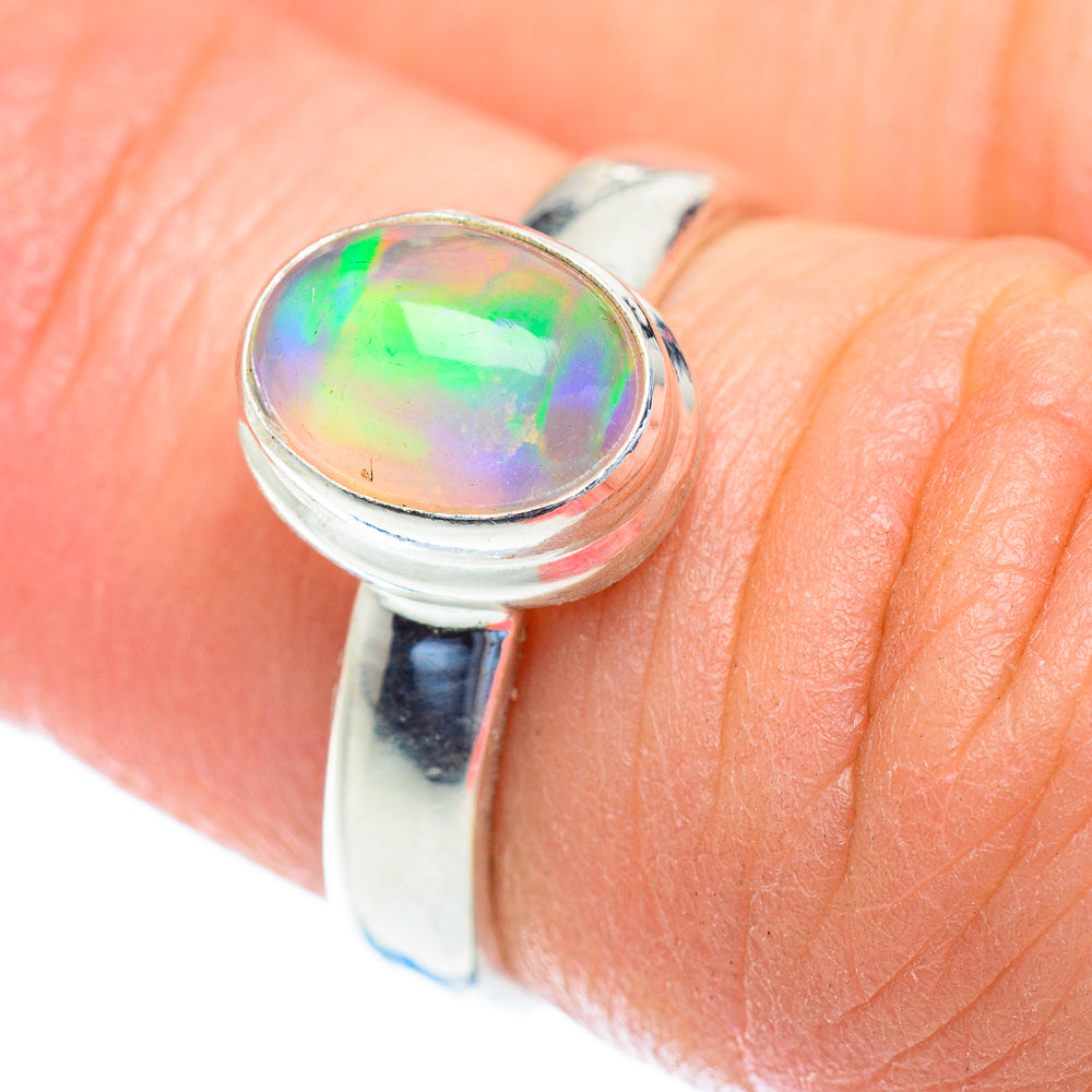 Ethiopian Opal Rings handcrafted by Ana Silver Co - RING52770