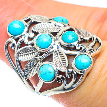 Tibetan Turquoise Rings handcrafted by Ana Silver Co - RING52772