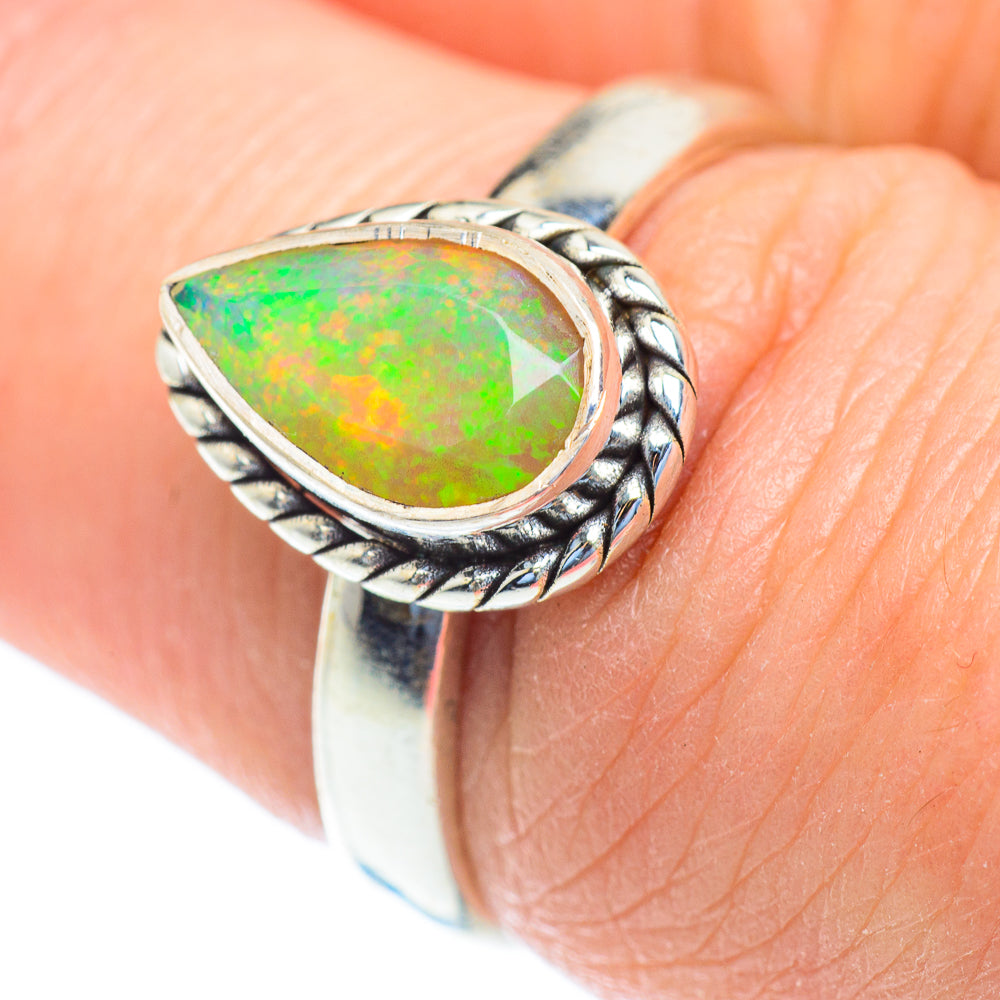 Ethiopian Opal Rings handcrafted by Ana Silver Co - RING52785