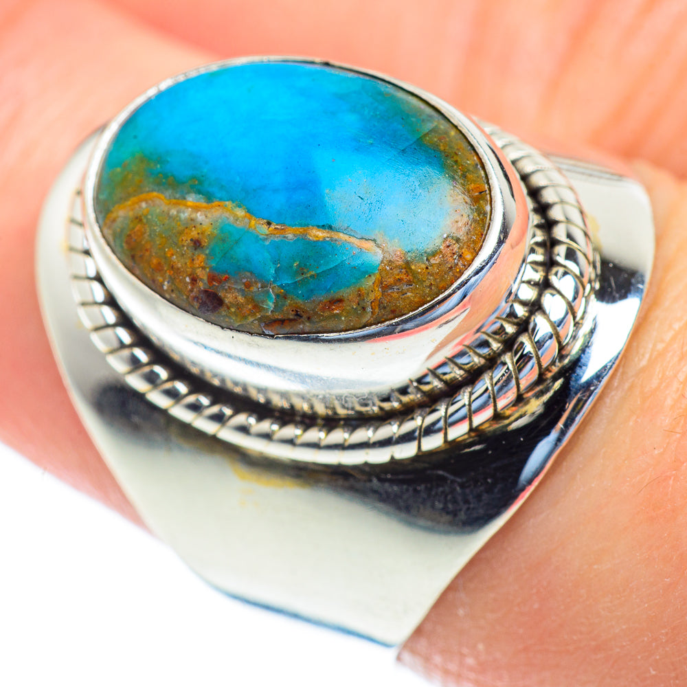 Chrysocolla Rings handcrafted by Ana Silver Co - RING52789