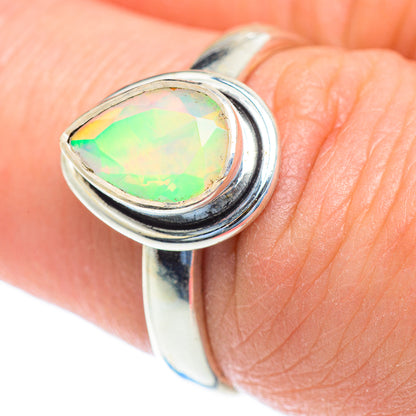 Ethiopian Opal Rings handcrafted by Ana Silver Co - RING52801