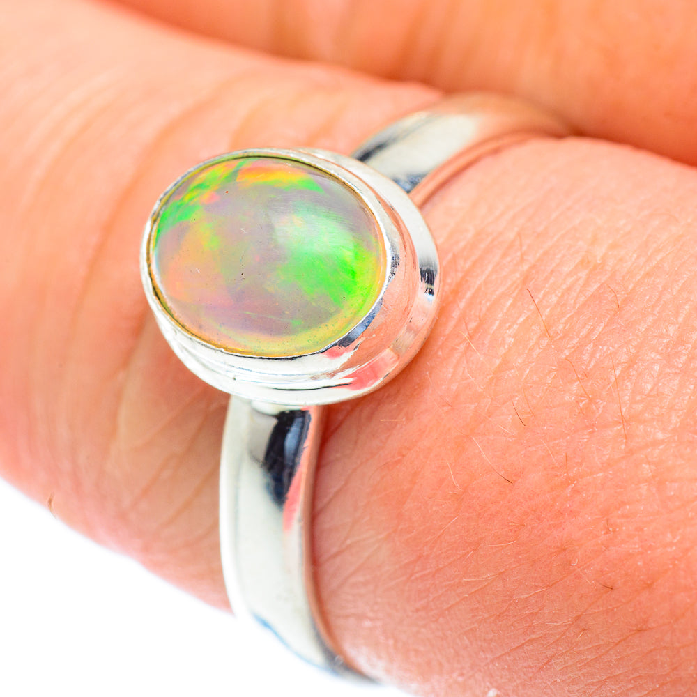 Ethiopian Opal Rings handcrafted by Ana Silver Co - RING52802
