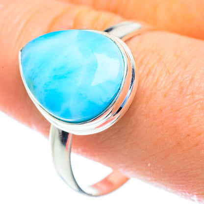 Larimar Rings handcrafted by Ana Silver Co - RING52821