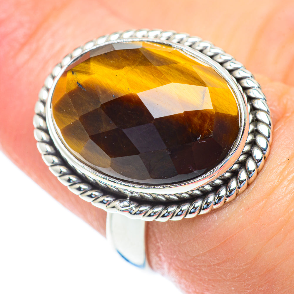 Tiger Eye Rings handcrafted by Ana Silver Co - RING52827