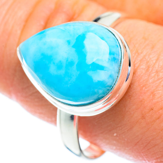 Larimar Rings handcrafted by Ana Silver Co - RING52836