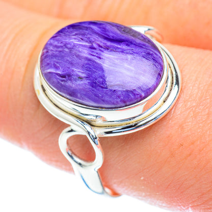 Charoite Rings handcrafted by Ana Silver Co - RING52844