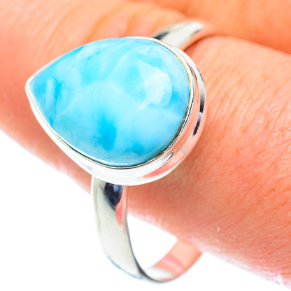 Larimar Rings handcrafted by Ana Silver Co - RING52874