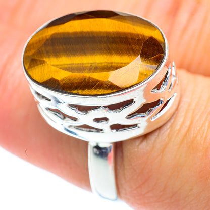 Tiger Eye Rings handcrafted by Ana Silver Co - RING52913