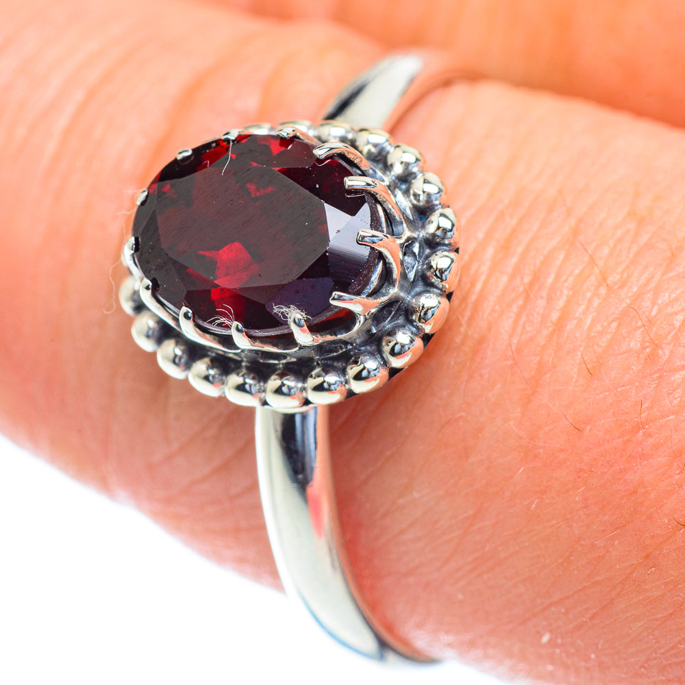 Garnet Rings handcrafted by Ana Silver Co - RING52916