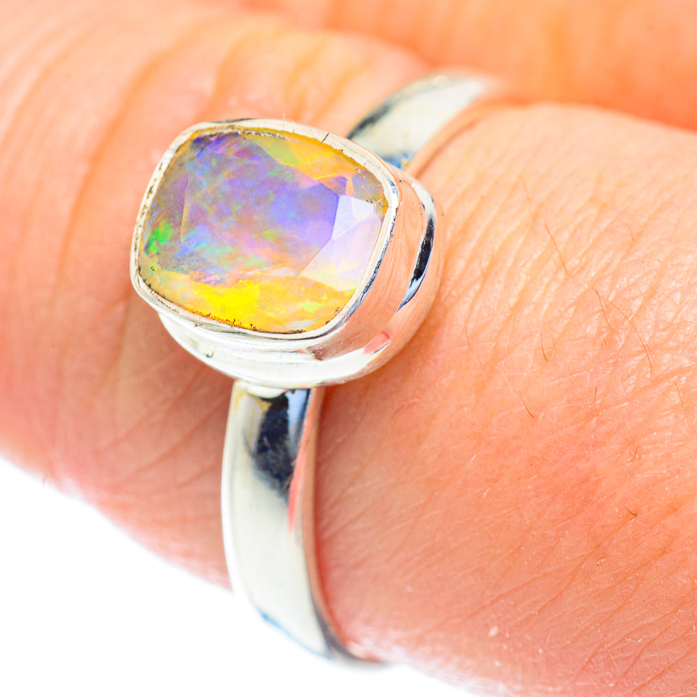 Ethiopian Opal Rings handcrafted by Ana Silver Co - RING52926