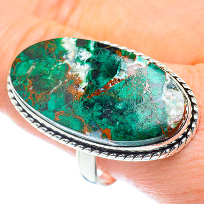 Chrysocolla Rings handcrafted by Ana Silver Co - RING52937