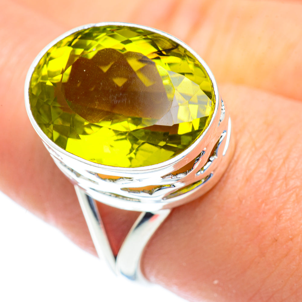 Lemon Quartz Rings handcrafted by Ana Silver Co - RING52940