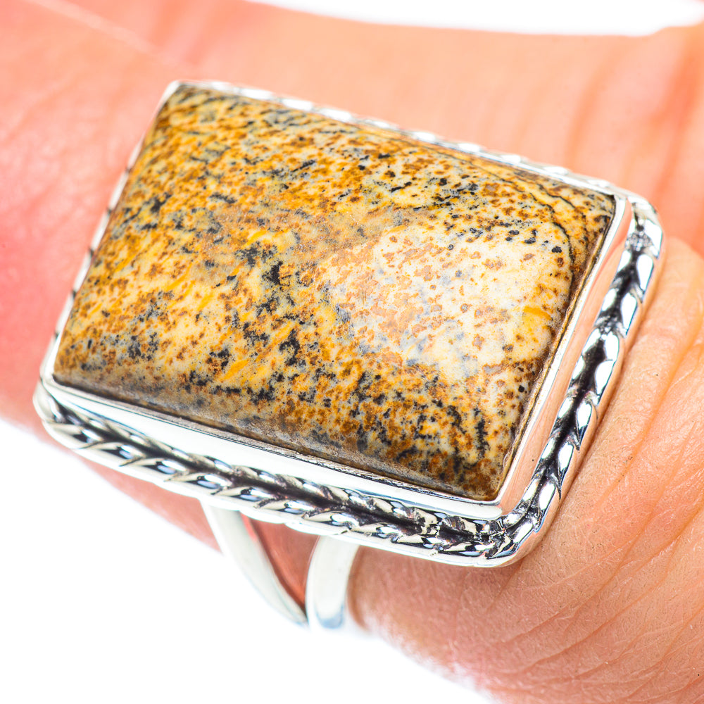 Picture Jasper Rings handcrafted by Ana Silver Co - RING52946