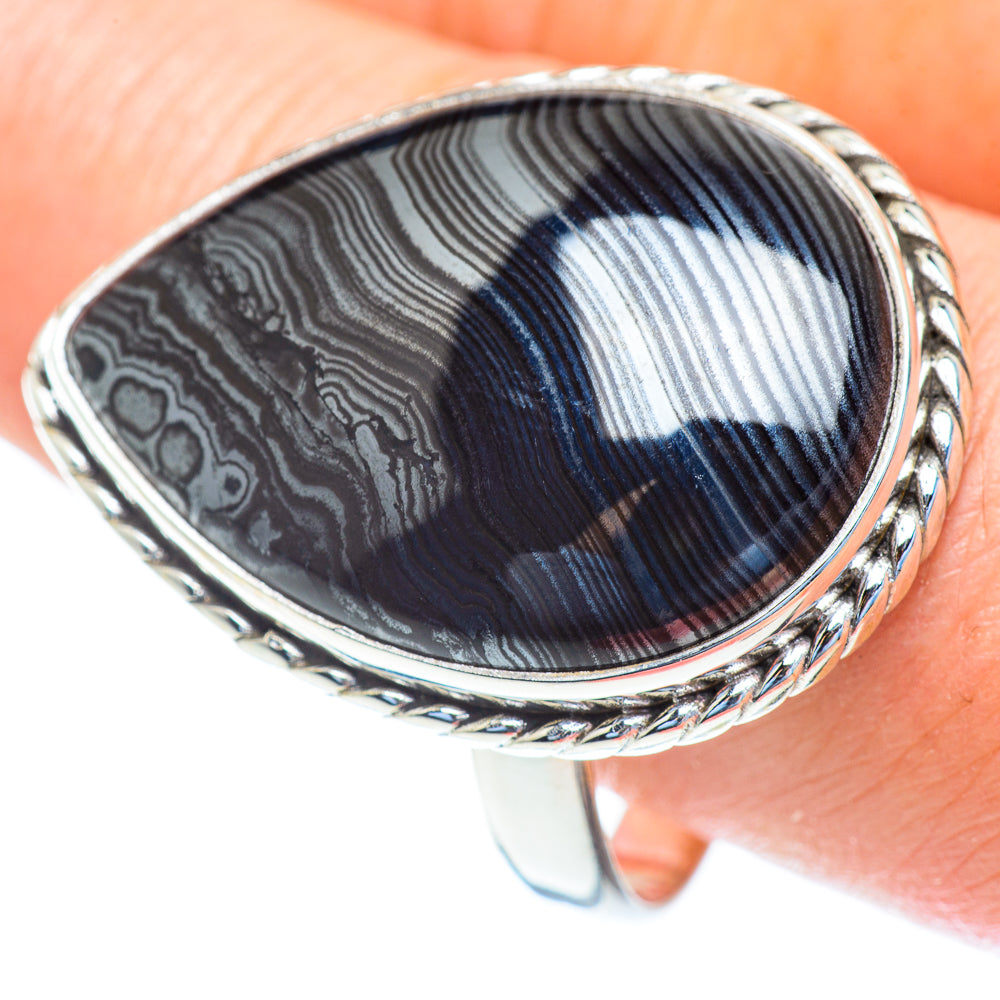 Psilomelane Rings handcrafted by Ana Silver Co - RING52958