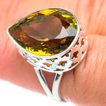 Olive Quartz Rings handcrafted by Ana Silver Co - RING52969
