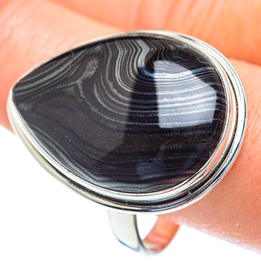 Psilomelane Rings handcrafted by Ana Silver Co - RING52980