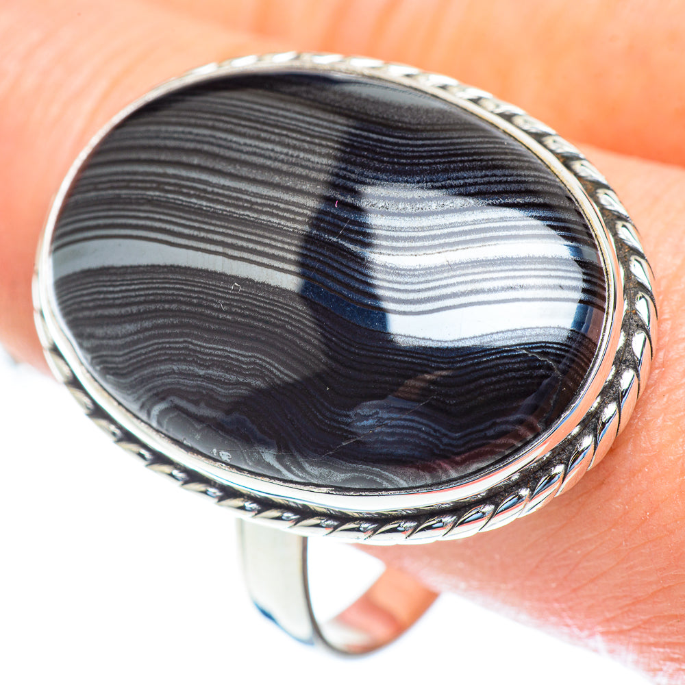 Psilomelane Rings handcrafted by Ana Silver Co - RING52982