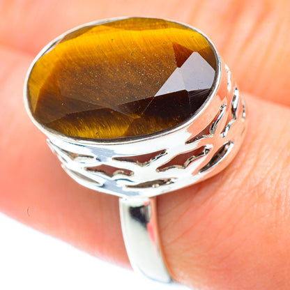 Tiger Eye Rings handcrafted by Ana Silver Co - RING52994