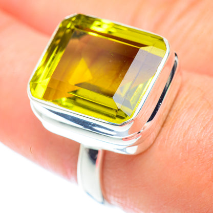 Lemon Quartz Rings handcrafted by Ana Silver Co - RING53015