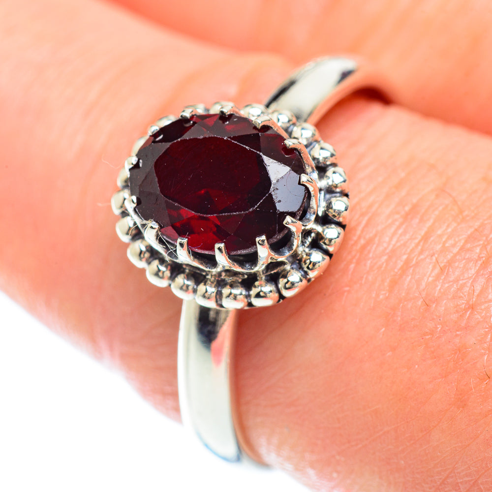 Garnet Rings handcrafted by Ana Silver Co - RING53028