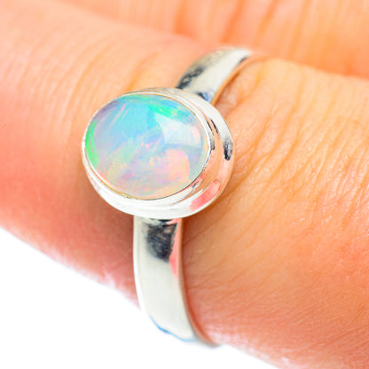 Ethiopian Opal Rings handcrafted by Ana Silver Co - RING53041