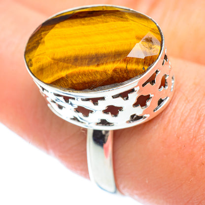 Tiger Eye Rings handcrafted by Ana Silver Co - RING53053